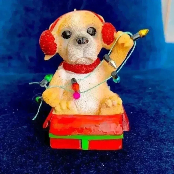 2 Pc Set Puppy with Christmas Lights Pet - Picture 7 of 7
